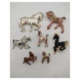 Horse brooches