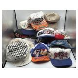 Autographed NASCAR ball caps