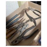 7 various size pliers