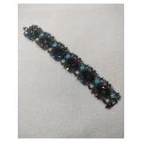 Art Pepper Silvertone multicolored Stones link