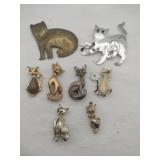 Cat brooches