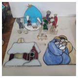 Sun catchers nativities, Christmas house and