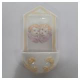 Porcelain holy water font 7.5in