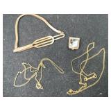 1/20 10 /12 k gold filled chain and tie down