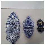 3 Spanish holy water fonts 4in, 6in, 9in