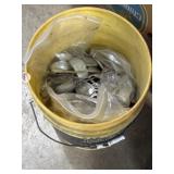 5 gallon bucket about half full of silverplate &