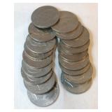 18 Eisenhower dollars mixed years