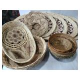 Woven placemats ,baskets