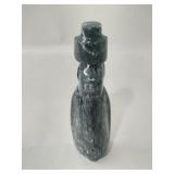 Soapstone carved glazed figurine 4 in