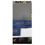 EZA monogrammed pouches