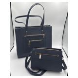 New matching structured tote bag and crossbody