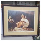 Framed musical picture 22.5in x 26.5in