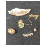 Gold filled jewelry.   .280oz