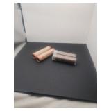 2 Bank Rolls of Wheat Pennies2 Full Tubes Of