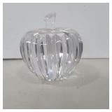 Waterford crystal glass apple 3in