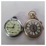 2 Ingraham and westclock pocket watches