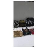 Beaded,  embroidered, and mesh hand bags various