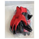 12 prs Nitrile coated gloves size xl