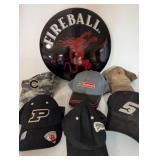 Large Metal Fireball Sign & Hat Collection Purdue