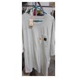 Carhartt 2Xl white pocket t shirt with tags loose