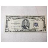 1953 Blue seal $5