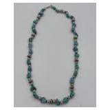 Turquoise beaded necklace