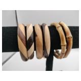 Handcrafted wooden Bangles
