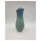 Van Briggle Ming Blue Swirling Poppy Vase
