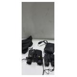 2 pair of binoculars