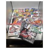 Autographed NASCAR memorabilia, bumper stickers,