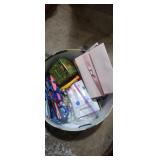 Craft scissors,  stationary and greeting cards,