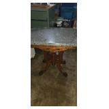 Victorian Eastlake marble/Granite Top Parlor Side