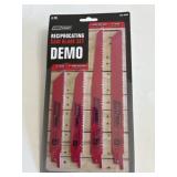 5 pc Wood reciprocating saw blade set