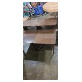 2 wooden Matching 2 tier side tables with