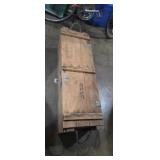 Wooden rope handled cannon ammo crate