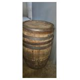 50gal used wooden whiskey barrel