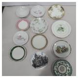 12 small porcelain plates