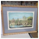 Hans Figura "praha" 1994 print framed 31in x 24in