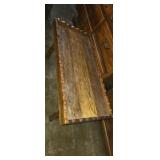 Small wooden coffee table 35x17x17in