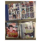 Album of NASCAR trading cards and album of NASCAR