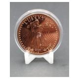 1 Ounce .999 Fine Copper RoundLady Liberty