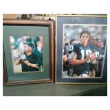 Football players pictures one signed