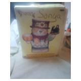 Scare crow Cookie Jar with measuring spoons,and