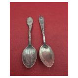 2 Sterling Spoons 20.3  grams