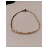 14k gold bracelet Marked 14k.      .095oz