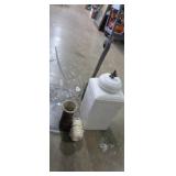 Punch bowl woth ladle , wooden ladle , canister