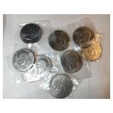 8 Eisenhower dollars mixed years