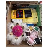 Pin cushions and assorted needles