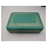 Small vintage jewelry box with accessories