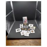 A Pile Of Coins 1971 Ike Dollar ,1901 Vnickel,2